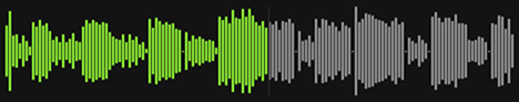 Audio waveform